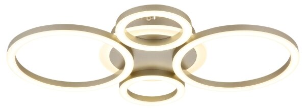 Globo 48039-40CO -LED Stropní svítidlo LORETTA LED/40W/230V pr. 35,5x53 cm mosaz