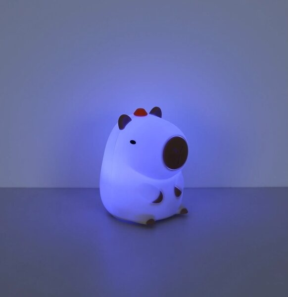 Globo 2874-LED RGBW Stm nab dět noční sv CAPYBARA LED/1,5W/5V 1200 mAh kapybara