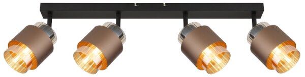 Globo 15560-4C - Bodové svítidlo MILLEY 4xE27/40W/230V černá/bronzová