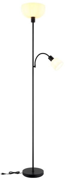 Globo 59947B - Stojací lampa HINTON 1xE27/40W/230V + 1xE14/25W