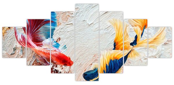 Obraz - Ryby bojovnice (210x100 cm)