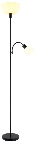 Globo 59947B - Stojací lampa HINTON 1xE27/40W/230V + 1xE14/25W