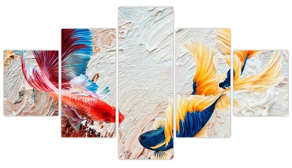 Obraz - Ryby bojovnice (125x70 cm)