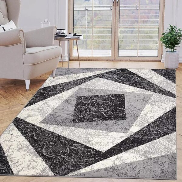 Makro Abra Moderní kusový koberec CHEAP K855A šedý Rozměr: 120x180 cm