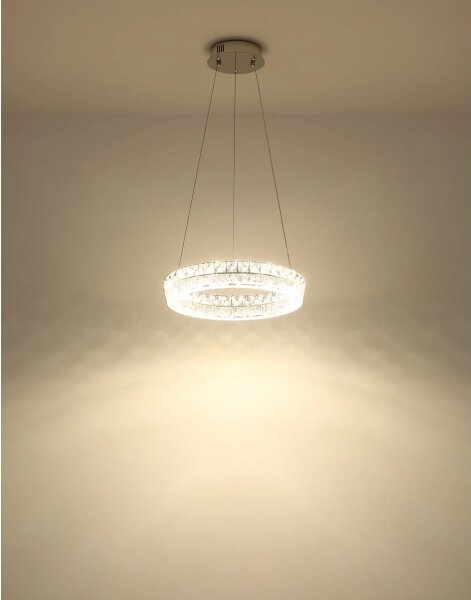 Globo 67387-24 - LED Stmívatelný lustr na lanku LAUREL LED/24W/230V čirá+DO