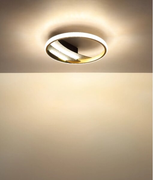 Globo 48493-12 - LED Stropní svítidlo CONSTANCE LED/12W/230V pr. 29,5 cm zlatá