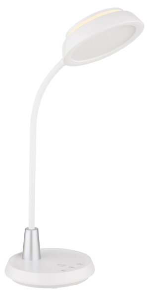 Globo 58496W - LED Stmívatelná dotyková stolní lampa KIRK LED/12W/230V bílá