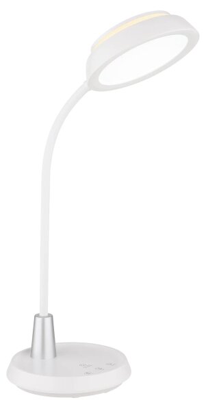 Globo 58496W - LED Stmívatelná dotyková stolní lampa KIRK LED/12W/230V bílá