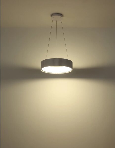 Globo 15924W - LED Lustr na lanku KEMP LED/45W/230V pr. 46 cm bílá