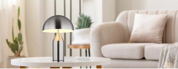 Globo 21030N - Stolní lampa ATOMA 2xE27/40W/230V matný chrom