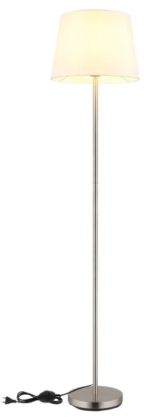 Globo 40100101 - Stojací lampa JORIS 1xE27/40W/230V bílá/matný chrom