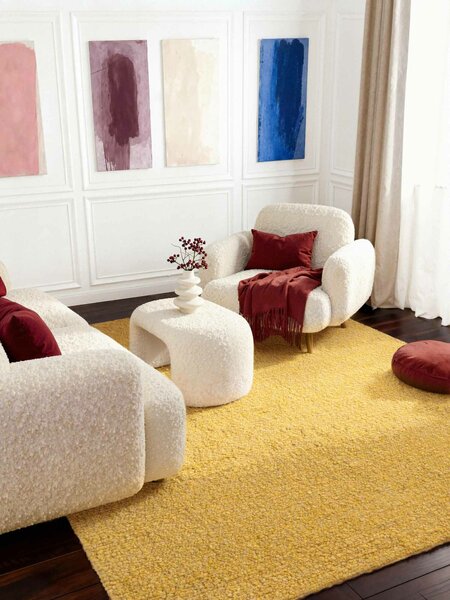 Ted Baker, Kusový koberec Ted Baker Notting Hill 106348 Yellow, 120x170, žlutá, ložnice