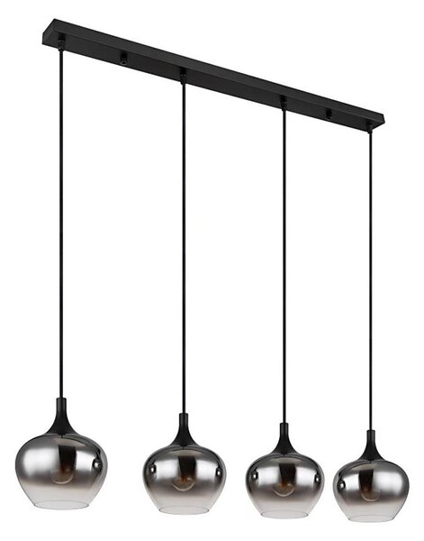 Globo 15548-4H - Lustr na lanku MAXY 4xE27/40W/230V černá