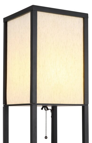Globo 58611S - Stojací lampa TABITHA 1xE27/60W/230V černá