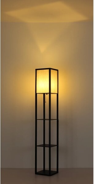 Globo 58611S - Stojací lampa TABITHA 1xE27/60W/230V černá