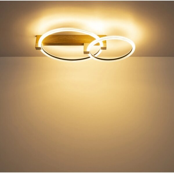 Globo 48050D1 - LED Stropní svítidlo FLETCHER LED/24W/230V 3000K 58x40 cm béžová
