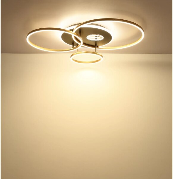 Globo 48466-54 - LED Stm stropní svítidlo INVERTINA 54W/230V 90x70 cm černá+DO