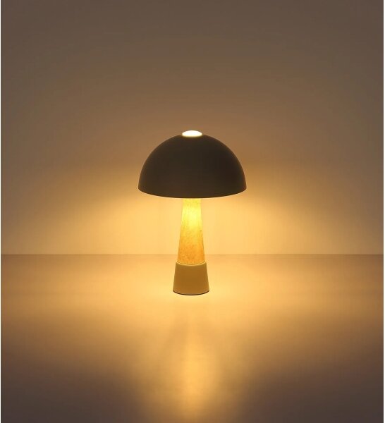 Globo 51070110 - Stolní lampa PAULIN 1xE27ILLU/40W/230V šedá