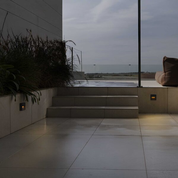Faro Dune LED čtvercové nástěnné venkovní svítidlo IP65 Bílá