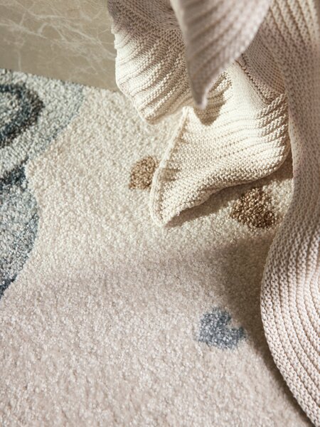 Villeroy & Boch, Dětský kusový koberec Villeroy & Boch Boho Kids 106304 Cream Multicolor kruh, 160x160 (průměr) kruh, bílá, vícebarevná, dětský pokoj