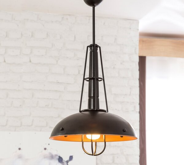 Stropní lampa Corvus - černá