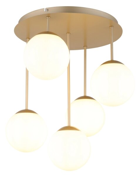 Globo 47441-5CH - Přisazený lustr HARMON 5xE14/25W/230V mosaz