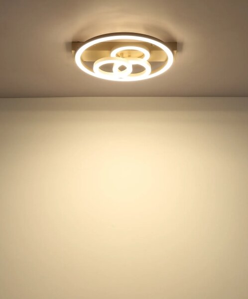 Globo 48040-40SA-LED Stm str svítid DARRYL I LED/40W/230V pr. 35x33 cm mosaz+DO