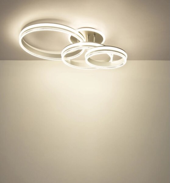 Globo 67377-72 - LED Stm stropní svítidlo FRANCINE LED/72W/230V stříbrná+DO