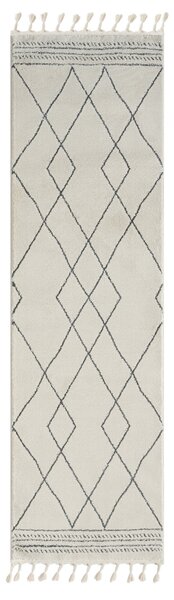 My Flair, Běhoun Moroccan Desert CA40068 weiß/grau, 80x250, černobílá, ložnice