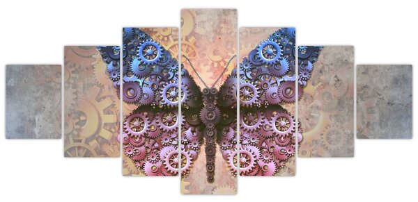 Obraz - Steampunk motýl (210x100 cm)