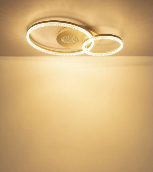 Globo 48480-30 - LED Stropní svítidlo SANFORD LED/30W/230V 3000K 70x50 cm béžová