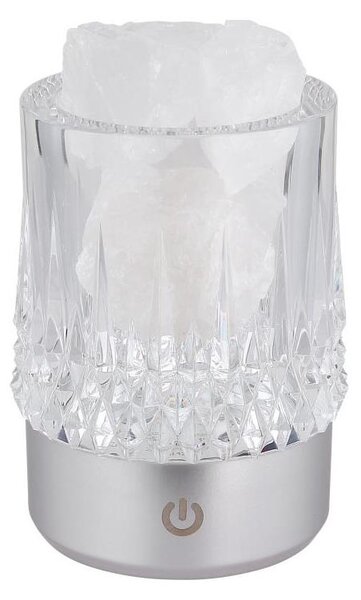 Globo 21044S - LED Stm dot stolní lampa LIZZY LED/1W/5V 3000K 1200 mAh stříbrná