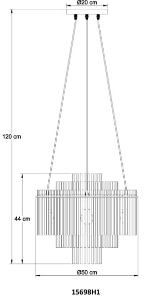 Globo 15698H1 - Lustr na lanku GORLEY 5xE27/60W/230V černá
