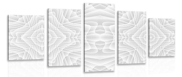 5-dílný obraz s kaleidoskopovým vzorem