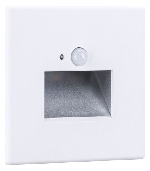 P 93133 LED vestavné svítidlo do zdi Edge Quadro hranaté se senzorem 8x8cm 1,2W 230V 2700K bílá - PAULMANN