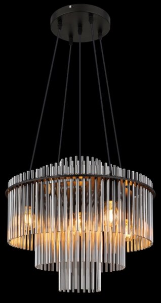 Globo 15698H1 - Lustr na lanku GORLEY 5xE27/60W/230V černá