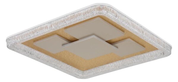 Globo 48476-40 - LED Stropní svítidlo LORAINE LED/40W/230V 48,8x48,8 cm zlatá