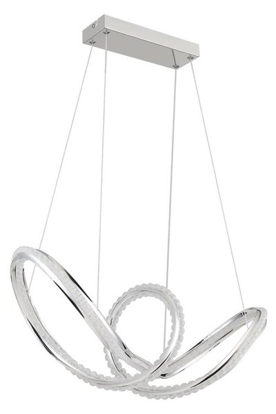Globo 67440H - LED Stm lustr na lanku EVANGELINE LED/45W/230V lesklý chrom+DO