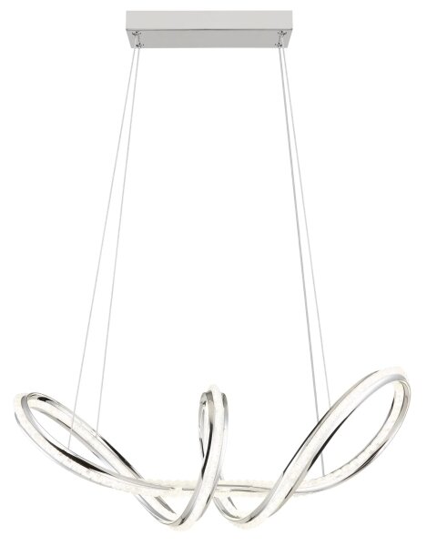 Globo 67440H - LED Stm lustr na lanku EVANGELINE LED/45W/230V lesklý chrom+DO