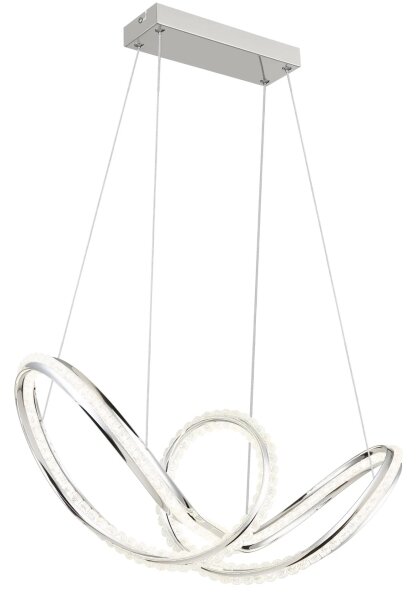 Globo 67440H - LED Stm lustr na lanku EVANGELINE LED/45W/230V lesklý chrom+DO