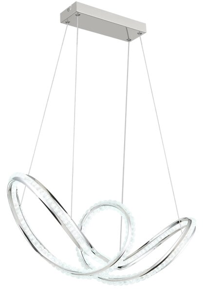 Globo 67440H - LED Stm lustr na lanku EVANGELINE LED/45W/230V lesklý chrom+DO