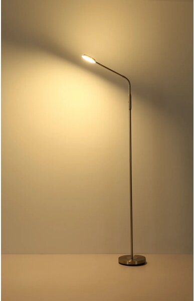 Globo 58504SN - LED Stm dotyková stojací lampa SILVIO LED/6,5W/230V matný chrom