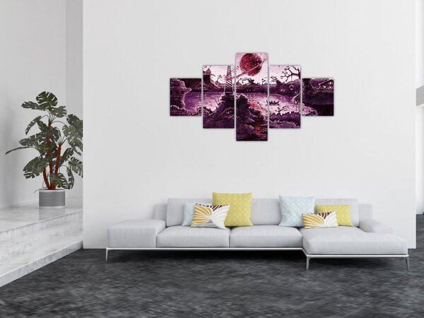 Obraz - Očarovaná vesnice (125x70 cm)