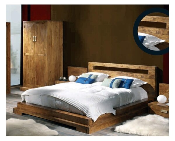 Postel Tara 160x200 z indického masivu palisandr