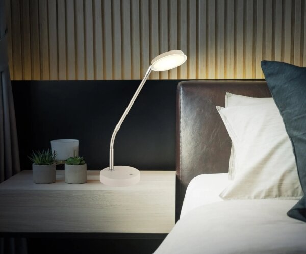 Globo 58504TSA - LED Stmívatel dotyková stolní lampa SILVIO LED/6,5W/230V béžová