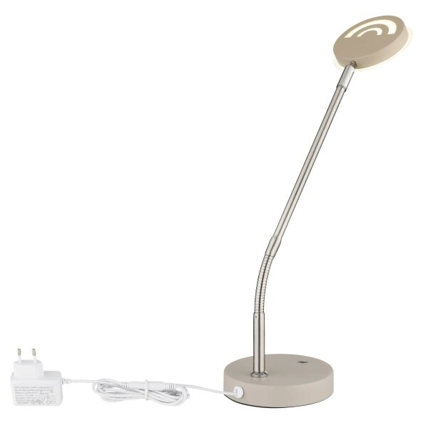 Globo 58504TSA - LED Stmívatel dotyková stolní lampa SILVIO LED/6,5W/230V béžová