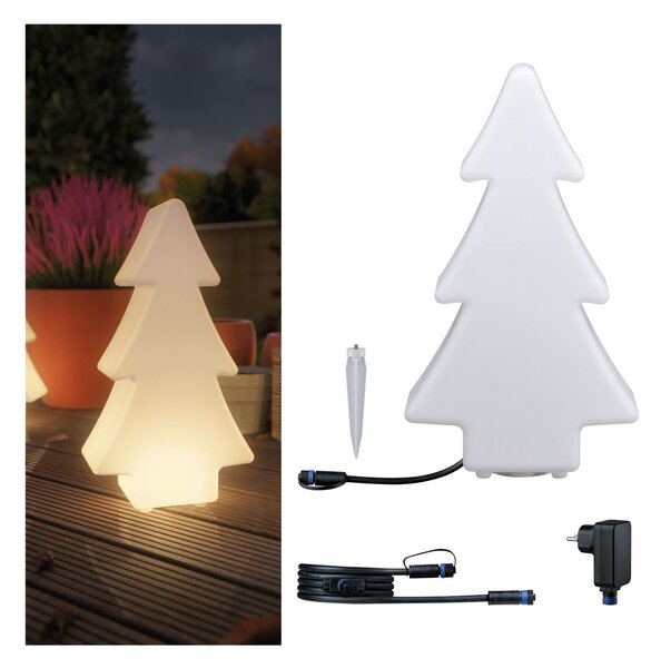 P 5020 Plug & Shine set LED světelný objekt strom vč. 2m-kabel a trafo IP67 3000K 2,8W bílá - PAULMANN