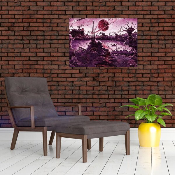 Obraz - Očarovaná vesnice (70x50 cm)
