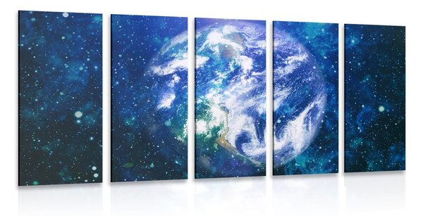 5-dílný obraz snímků z NASA