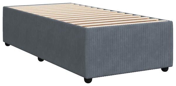 Box spring postel s matrací tmavě šedá 90x190 cm samet 3285609